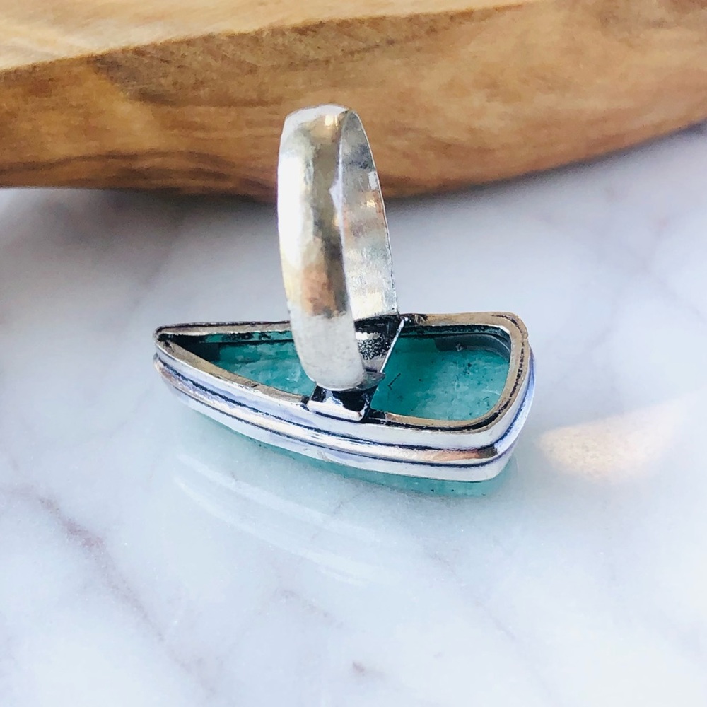 Amazonite Silver Ring - Picture 8 of 11